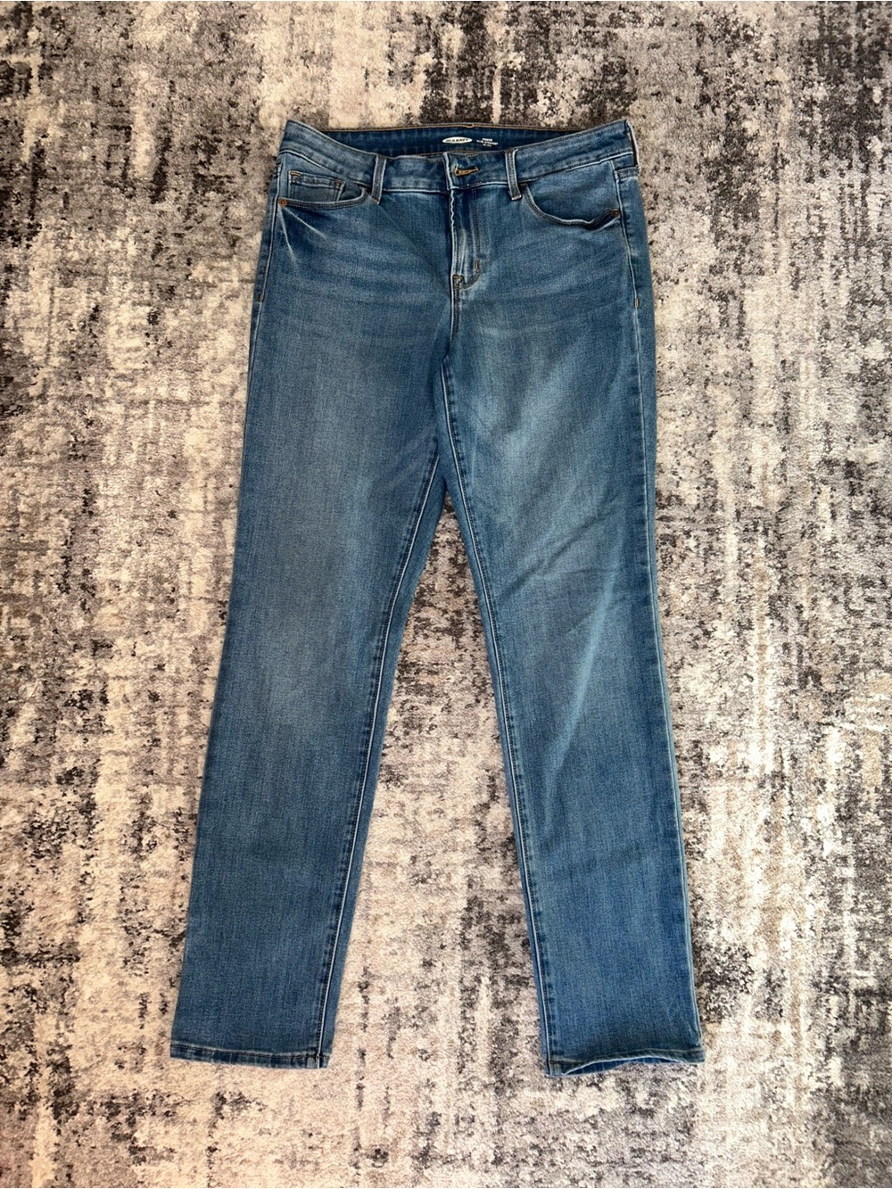Old Navy Blue Women's Straight-Leg Jeans